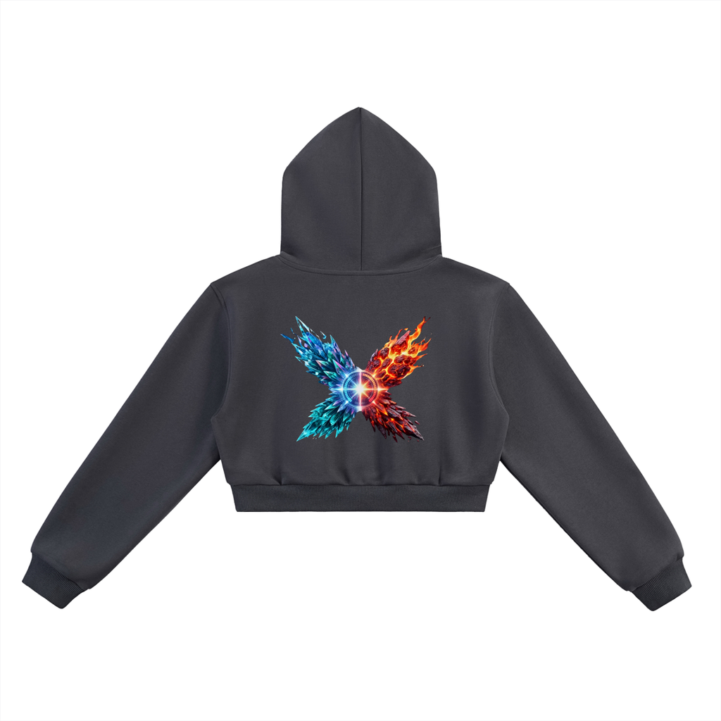 Vol3umz Cropped Hoodie