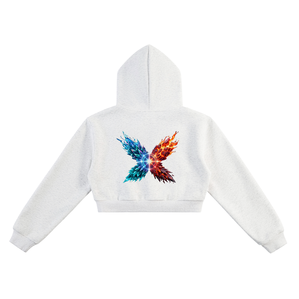 Vol3umz Cropped Hoodie